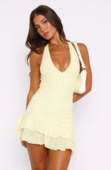 Lemon Riviera Mini Dress
