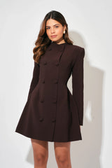 Button Mini Dress