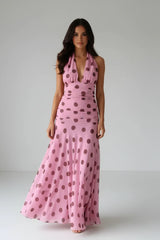 Megan | Polka Dot Maxi Dress