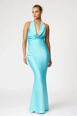 Amalia Dress - Lagoon Blue