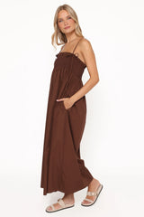 Josie Maxi Dress - Brown