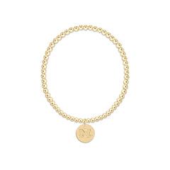 eCOLLEGIATE Classic Gold 3mm Bracelet - University of Michigan