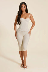 The Brielle Capri Bottoms in Off White