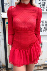 Maia Dress - Deep Red