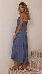 Tanya Maxi Dress - Blue Denim