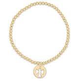 Classic Gold 3mm Bracelet - Guardian Angel Gold Disc