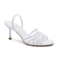 Kitten Heels Saddy Weiß