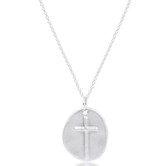 16" Necklace Sterling - Inspire Sterling Disc