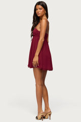 Ariellah Chiffon Babydoll Mini Dress