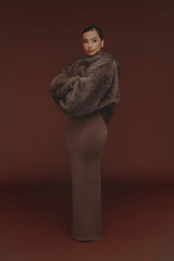The Blair Hoodie in Brown