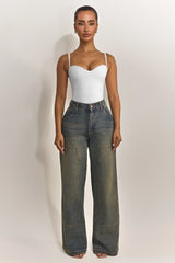 The Sculpt Bodysuit in White