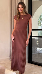 Marni Maxi Dress - Chocolate
