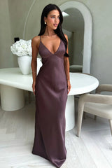 Satin Maxi Dress