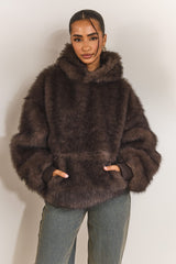The Blair Hoodie in Brown