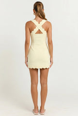 Country Club Scallop Mini Dress