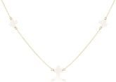 Choker Simplicity Chain Gold - Signature Cross Off-White