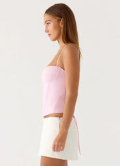 Tayana Corset Top - Pink