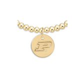 eCOLLEGIATE Classic Gold 3mm Bracelet - Purdue University