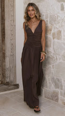 Sanya Maxi Dress - Chocolate