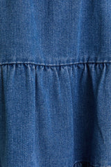 Ready to Charm Tiered Denim Mini Dress