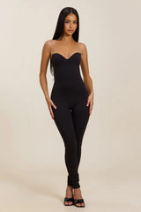 The Sculpt Jumpsuit in Black