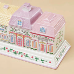 Lenox Spice Village Covered Butter Dish
