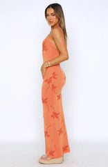 Sunset Glow Knit Maxi Dress