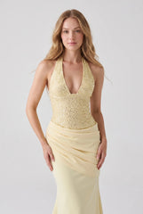 Megan | Twill Skirt Maxi Dress