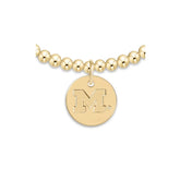 eCOLLEGIATE Classic Gold 3mm Bracelet - University of Michigan