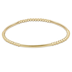 Bliss Bar Pattern Gold 2.5mm Bracelet