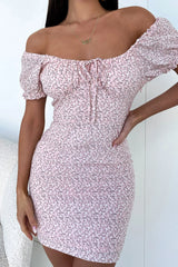 Alma Dress - Pink Floral