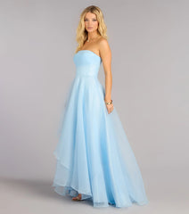 Lilyanne Organza Strapless A-Line Ball Gown