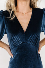 Vivian Velvet Maxi Dress | Blue