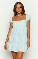 Shari Blue Mini Dress