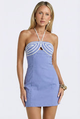 Capri Coast Halter Mini Dress