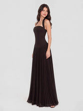 Pleated Halter Maxi Dress