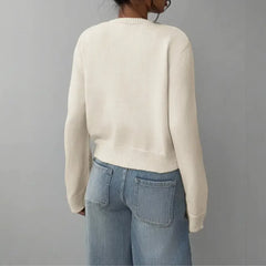 Women’S Cropped Button Cardigan – Soft Knit Layer For Everyday & Casual Wear