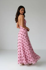 Megan | Polka Dot Maxi Dress