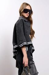 Natalya Denim Cape