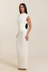 The Sandra Maxi in Cream