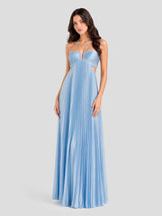 Halterneck Ruched Open Back Maxi Dress