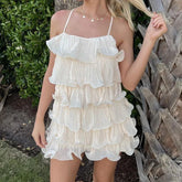 Layer Ruffles Cami Mini Dress