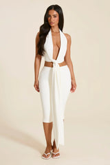 The Maryam Capri Leggings in White