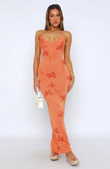 Sunset Glow Knit Maxi Dress