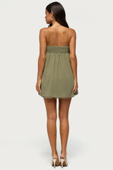 Ariellah Chiffon Babydoll Mini Dress
