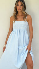 Kinsley Midi Dress - Blue