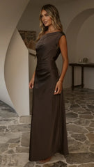 Gigi Maxi Dress - Espresso