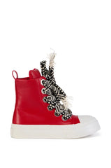 LUKKA HIGH TOP SNEAKER IN RED