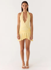 Renata Mini Dress Lemon