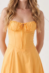 Megan | Ruched Midi Dress